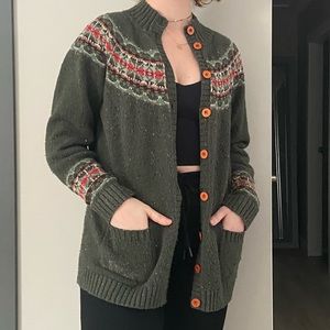 Knitted Cardigan with pattern